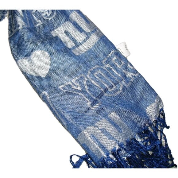 New York Giants Womens Fashion Winter Scarf New Foco Nfl - Picture 2 of 2